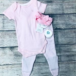 NWT Mbaby 9m Girls pant & bodysuit set